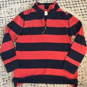 Crewcut striped quarter zip sz 6/7